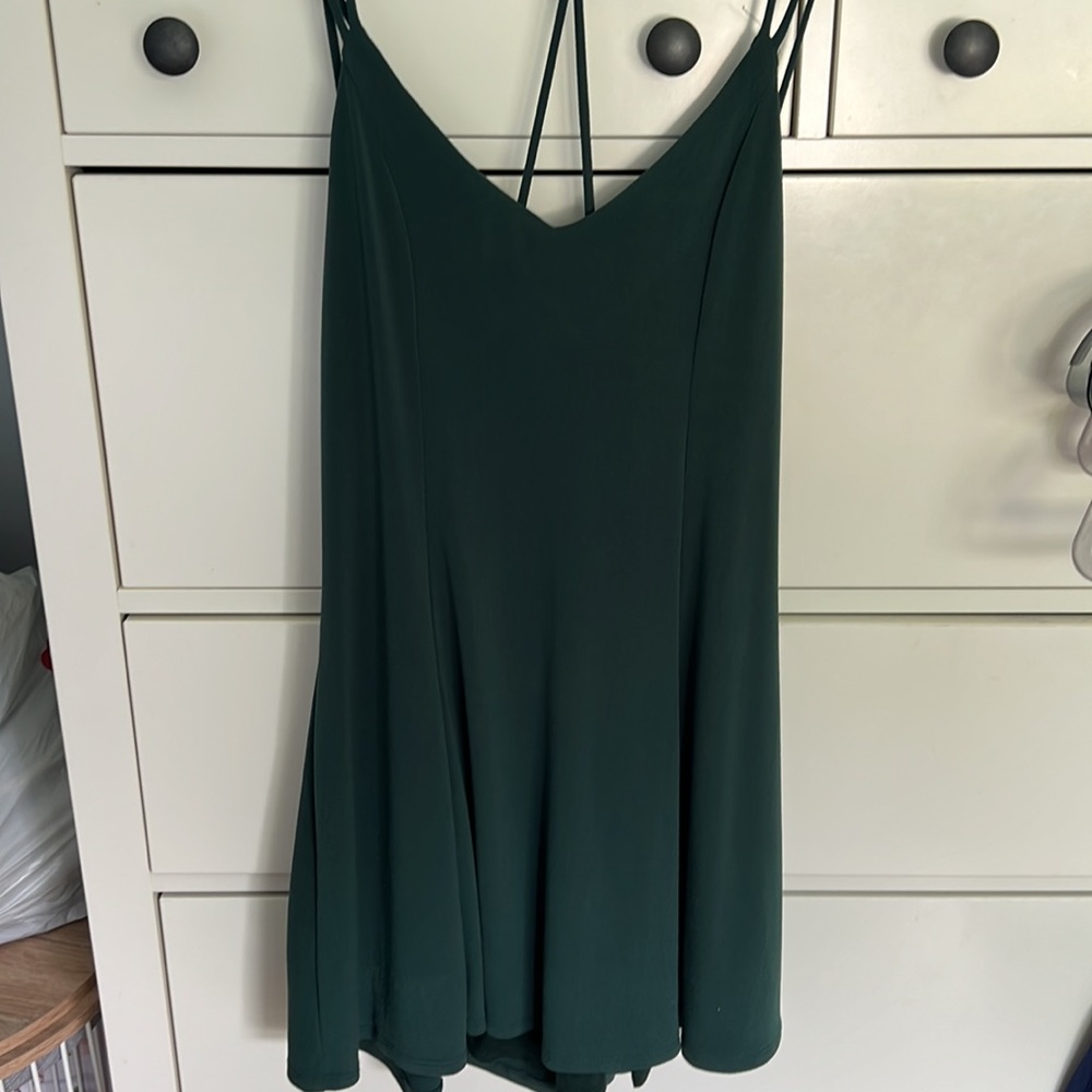 Emerald green dress
